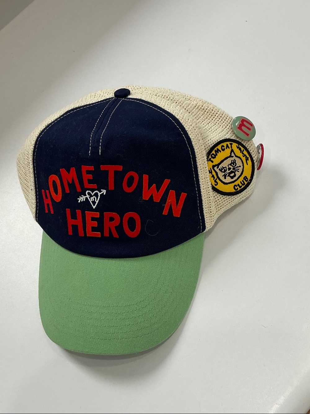 MOTHER Hometown Hero Navy, Cream & Green Trucker Hat